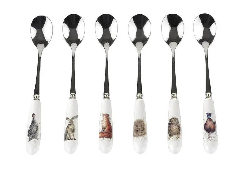 Royal Worcester Wrendale Tea Spoons Set of 6