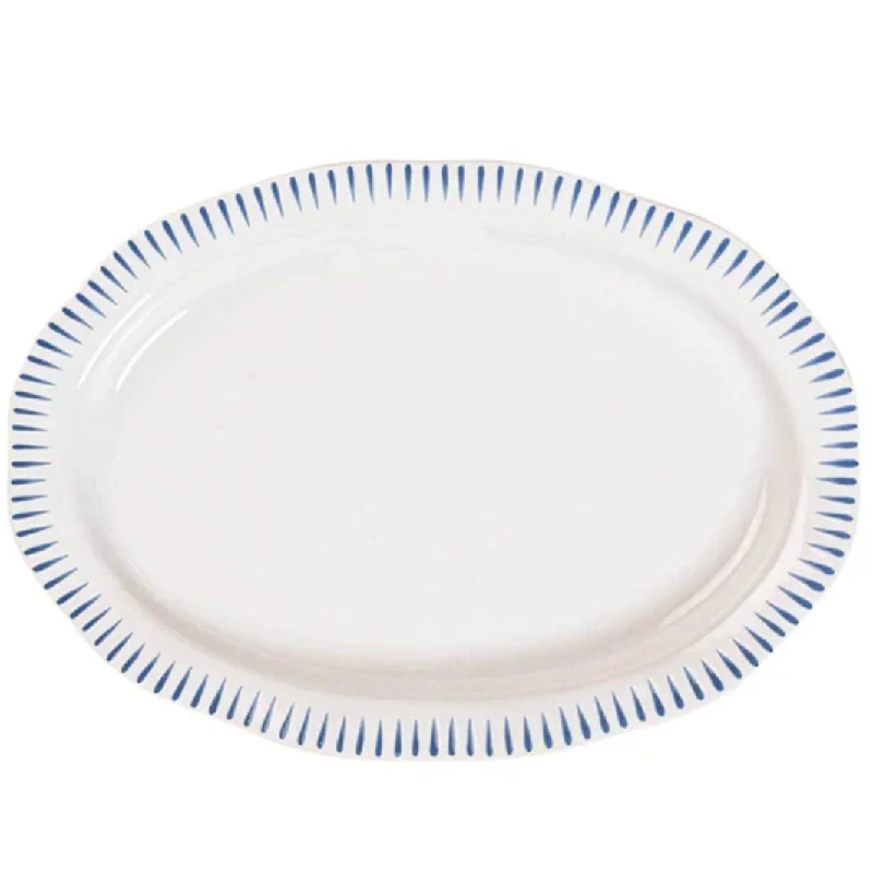 Sitio Stripe 17" Serving Platter