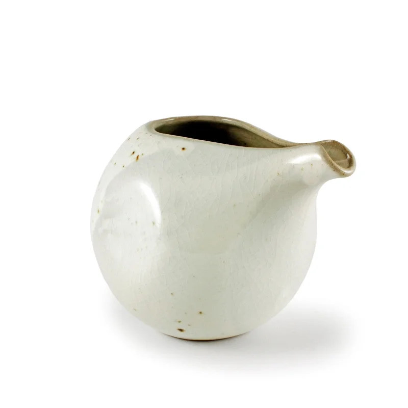 Cracked Glaze Lipped Ceramic Sake Server 14 fl oz