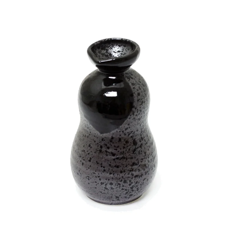 [Clearance] Grainy Black Ceramic Sake Server 6.5 fl oz