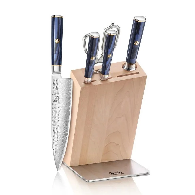 KITA Series 6-Piece Knife HUA Block Set - Maple Block