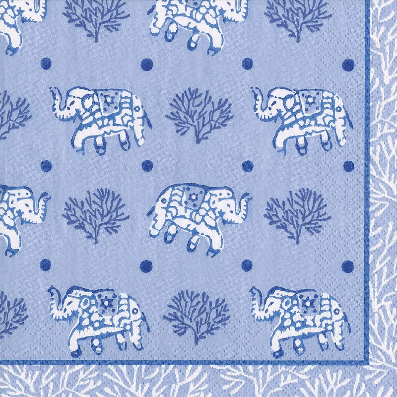 Batik Elephants Cocktail Napkin By  Caspari