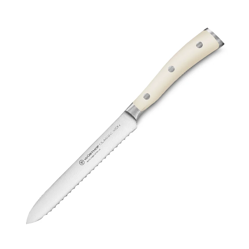 Wusthof Classic Ikon Creme 5" Serrated Utility Knife