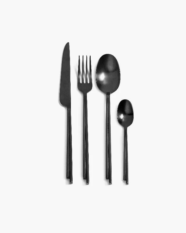 Cutlery set in giftbox 24 pcs black Dune