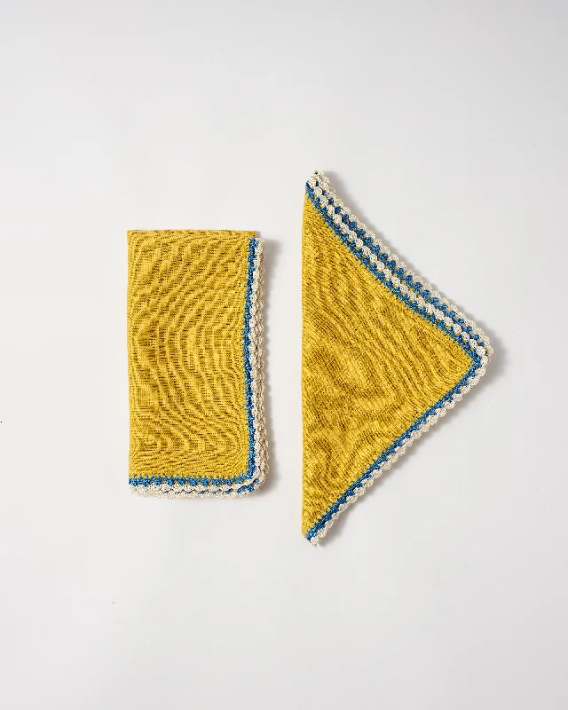 Ikos Linen Napkin, Yellow (Set of 2)