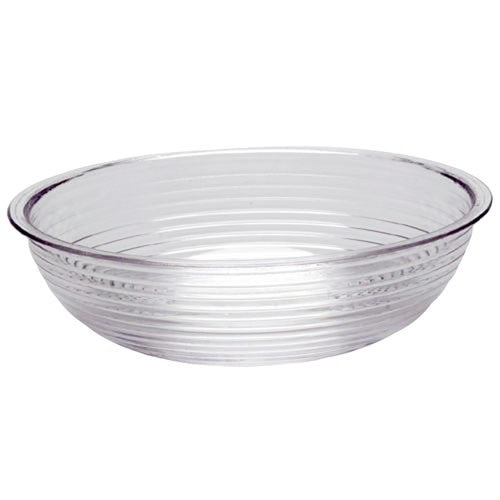 Cambro RSB8CW Camwear Ribbed Bowl, 8" Round, Clear, Case of 1 Dozen