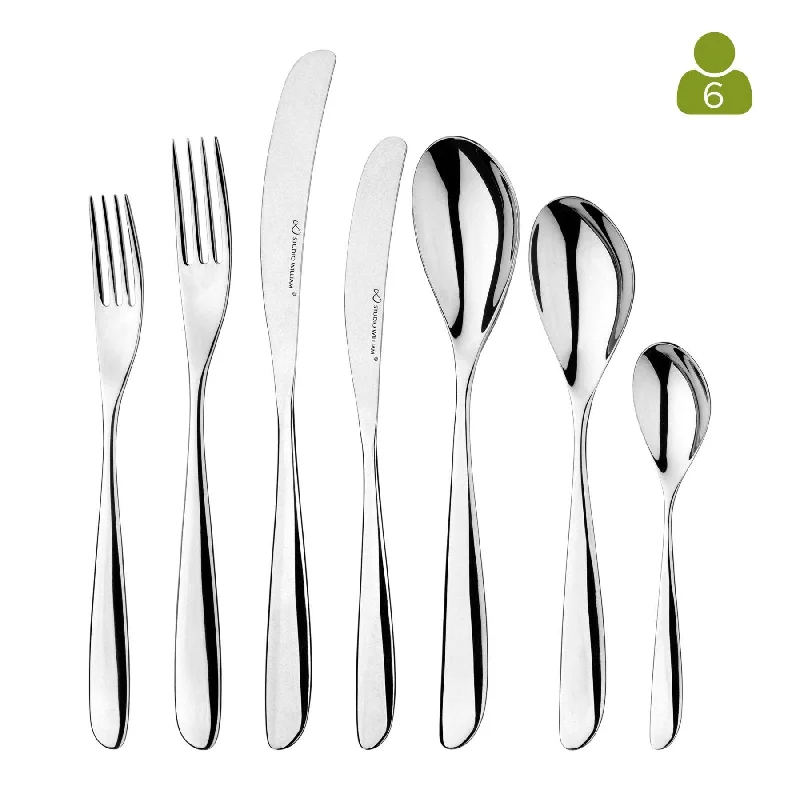 Studio William Olive Mirror 42 Piece, 6 Person Cutlery Set