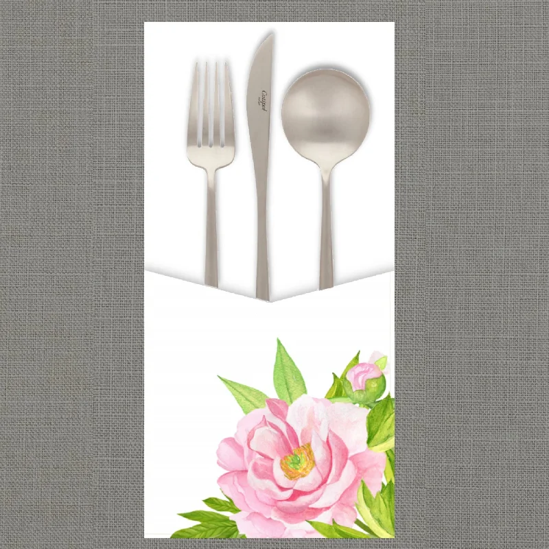 Pink Peony - Cutlery Pouch