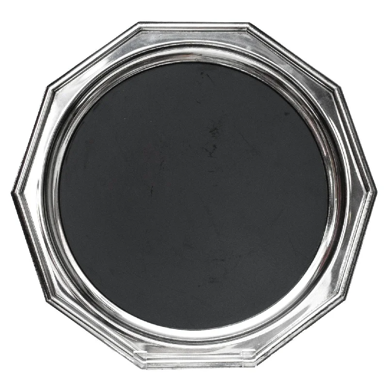 Sheffield Black & Silver Plate Tray