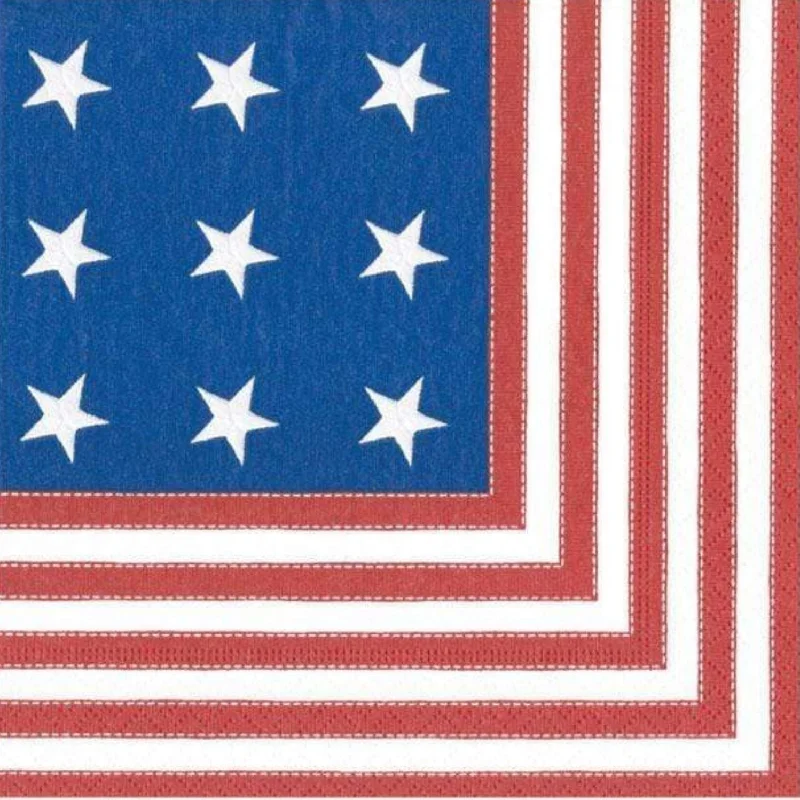 Star Spangled Cocktail Napkin by Caspari