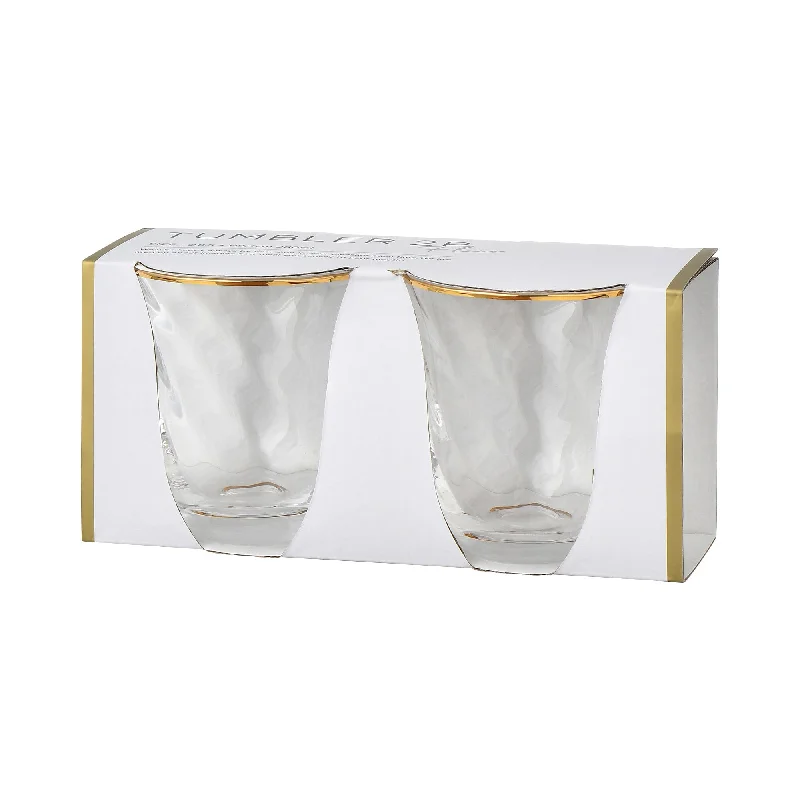 Fleur Tumbler 2Pcs Clear