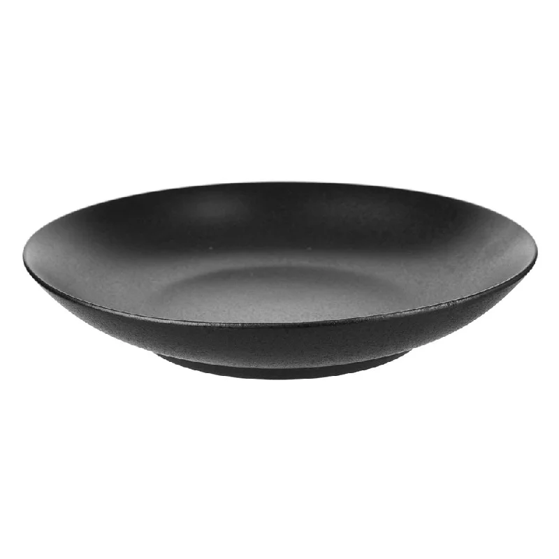 Rice Plate Deep Black 25.4X5Cm