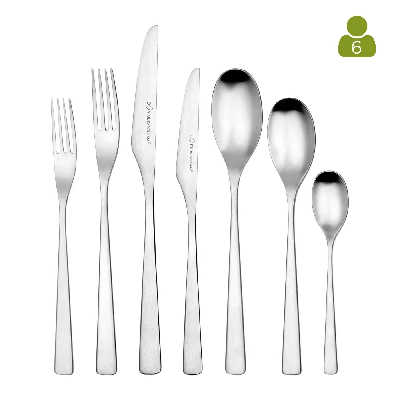 Studio William Tilia Satin 42 Piece, 6 Person Cutlery Set