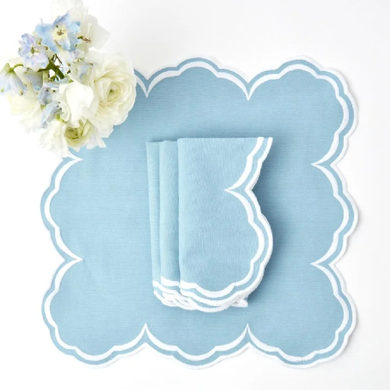 Serena Cornflower Blue Napkins (Set of 4)