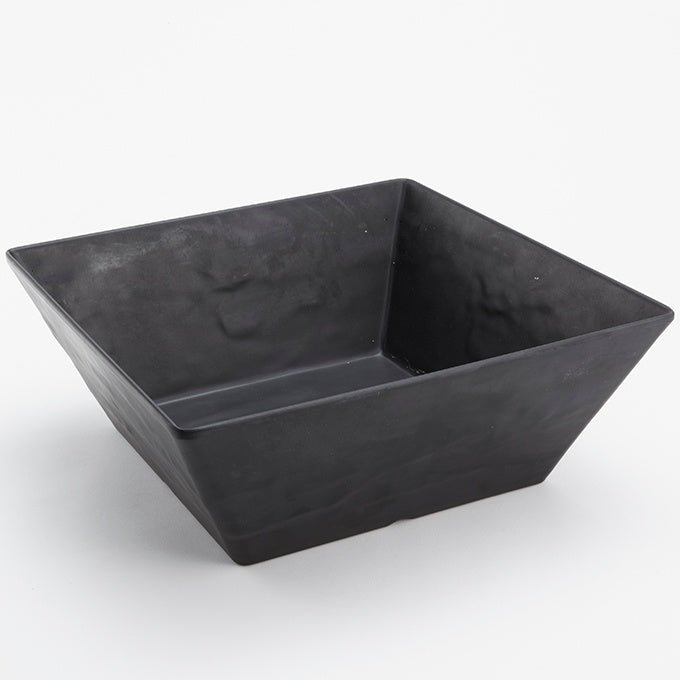 American Metalcraft FSMEL117 Square Melamine Bowl, Faux Slate, 210 oz., 12" x 12" x 4-1/2"