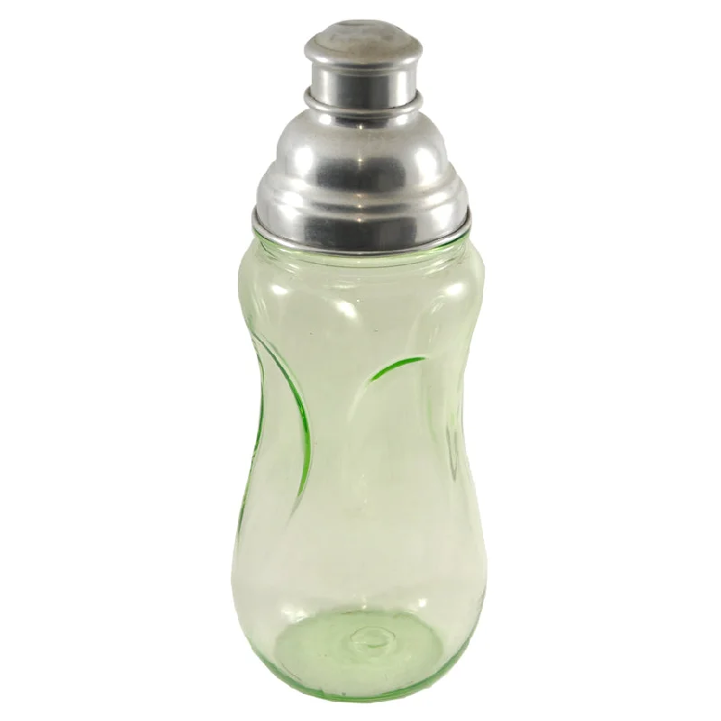 Vaseline Glass Baby Bottle Cocktail Shaker