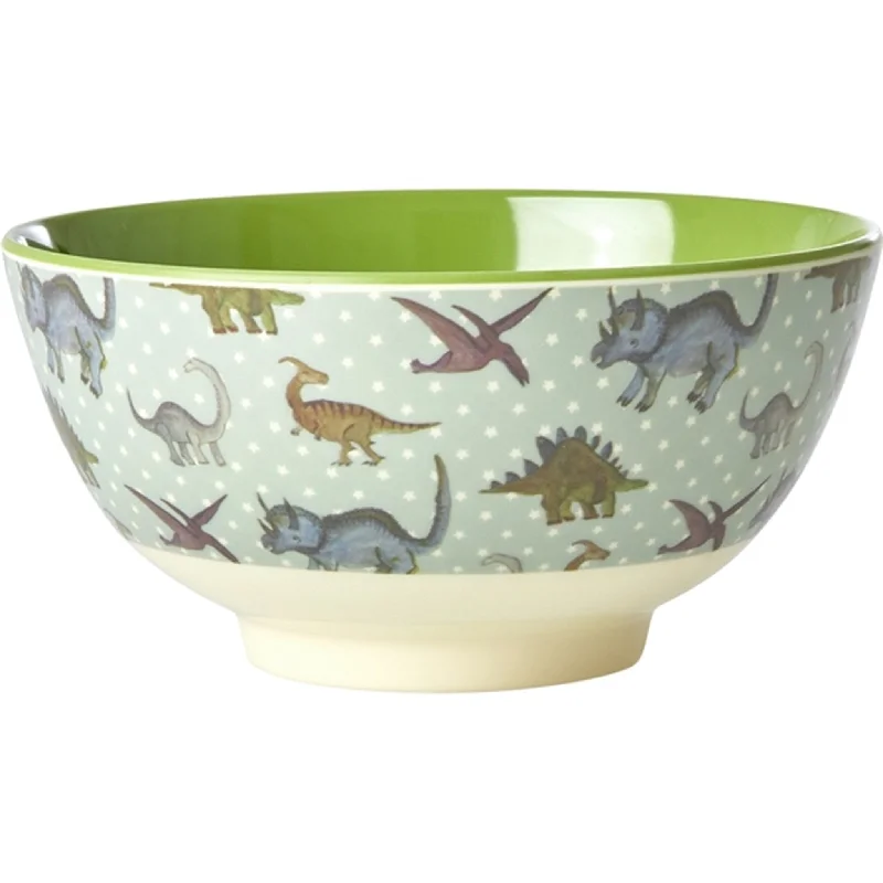 RICE New Dino Print Medium Melamine Bowl