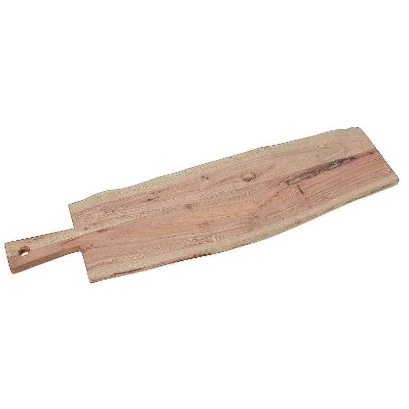 Acacia Wooden Rectangle Live Edge Serving Board 27"