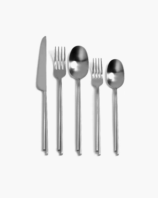 Cutlery set in giftbox 5 pcs stainless steel Dune