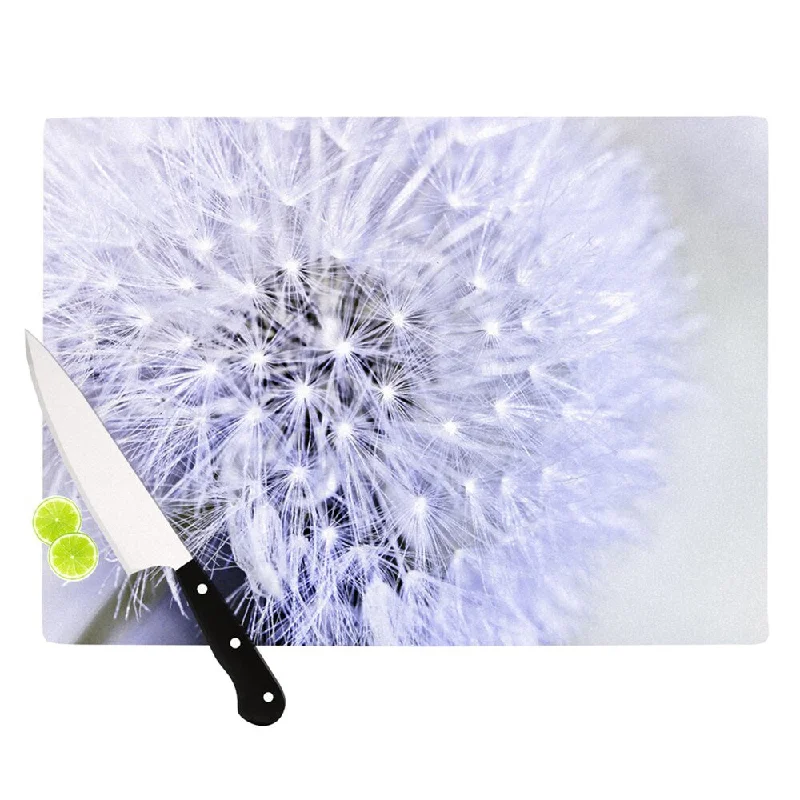 Kess InHouse Debbra Obertanec 'Lavender Wish' Purple Flower Cutting Board