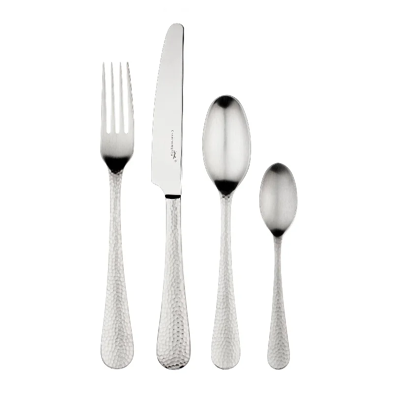 Charingworth Planish Satin 24 Piece Cutlery Set