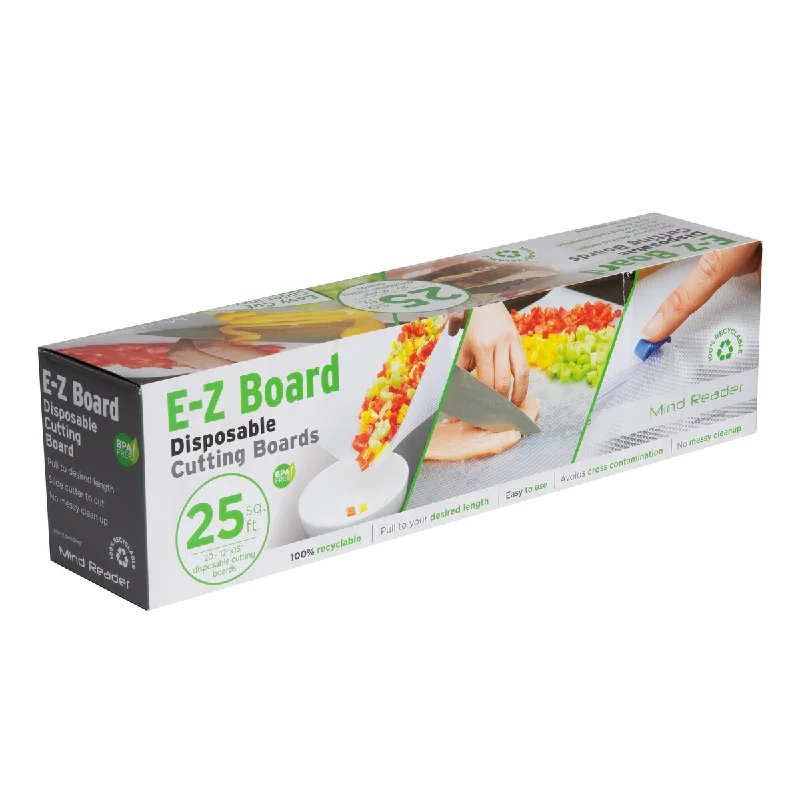 E-Z Board 3 Pack Disposable Plastic Cutting Boards