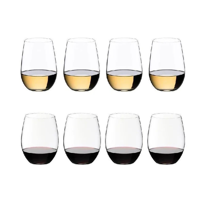 Riedel O Wine Tumbler Cabernet / Bordeaux (4 Glasses) & Viognier / Chardonnay (4 Glasses)