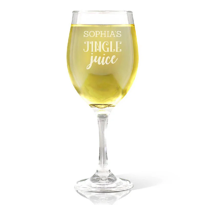 Jingle Juice Wine Glass