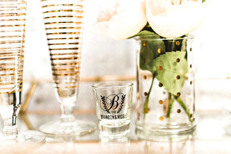 Monogram Shot Glasses #1224, #1072