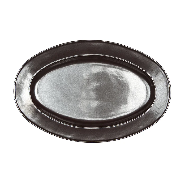 Pewter Stoneware Platter, 15"