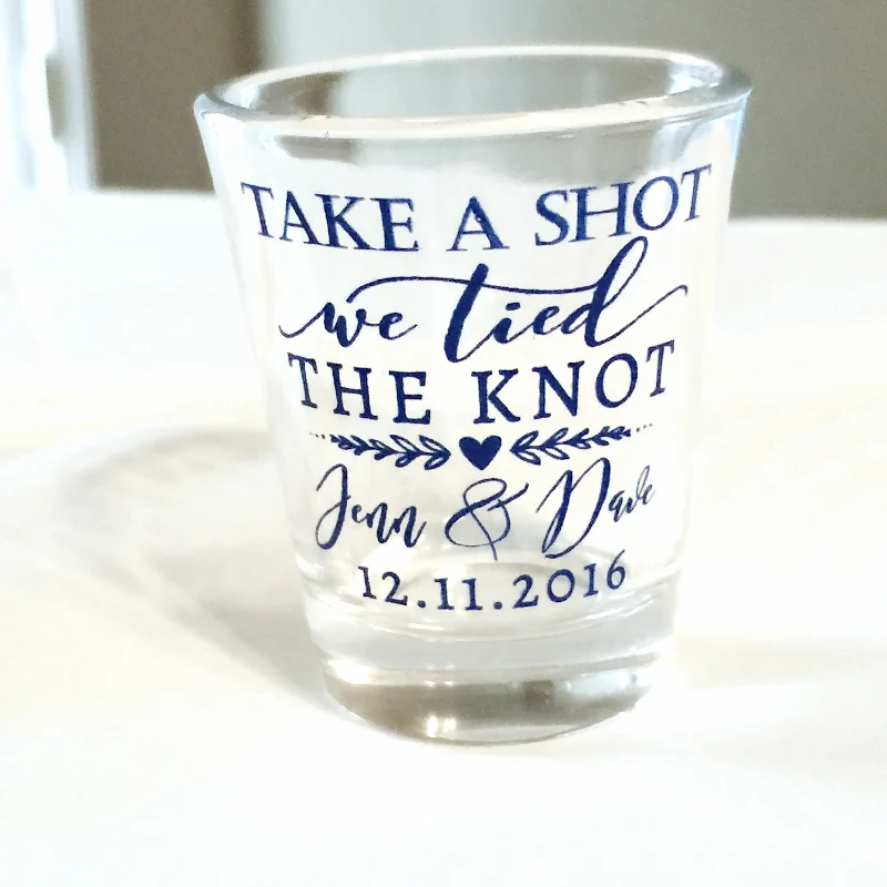 Tied the Knots Wedding Shot Glasses #1514