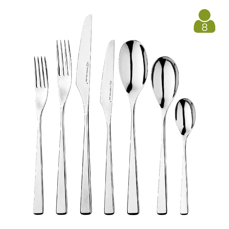 Studio William Tilia Mirror 56 Piece, 8 Person Cutlery Set