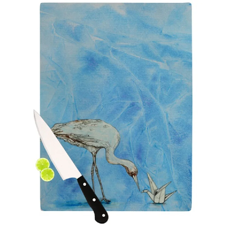 KESS InHouse Kira Crees Crane Cutting Board