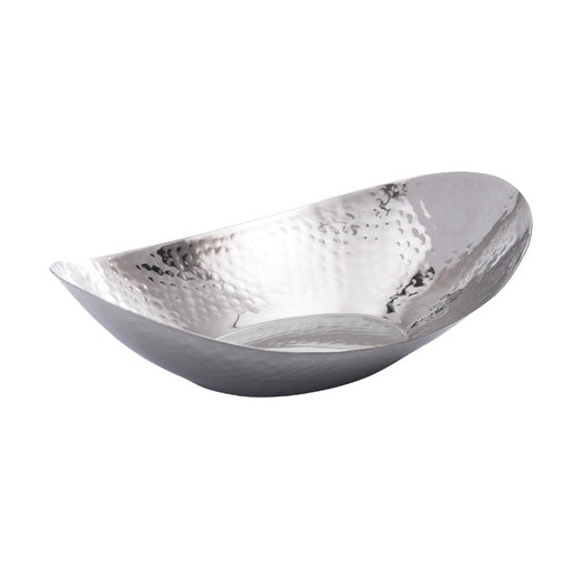 Arcata 922342 Hammered Oval Bowl, 9-3/4" x 6-1/4" x 2-1/2", Case of 6