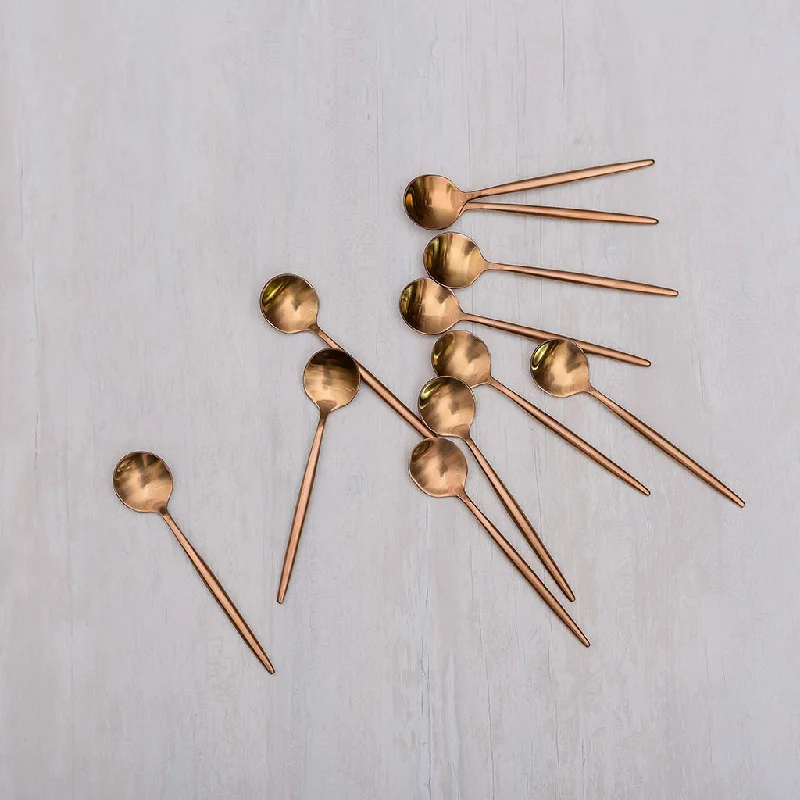 Kontempo  Rose Gold Teaspoons ( 4 pc set)