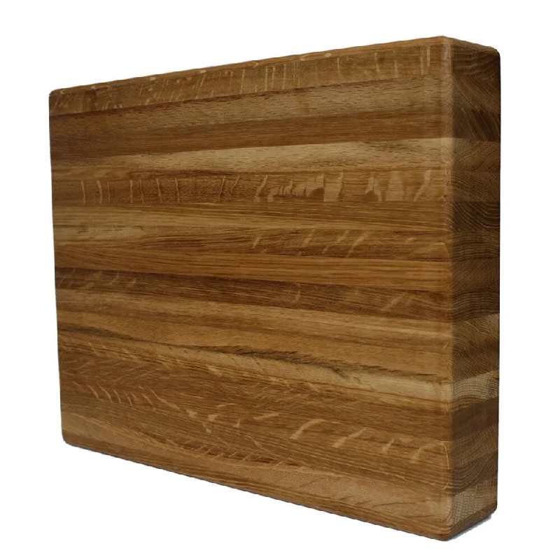 Kobi Blocks Premium White Oak Edge Grain Square Butcher Block 2.5-inch Thick Cutting Board