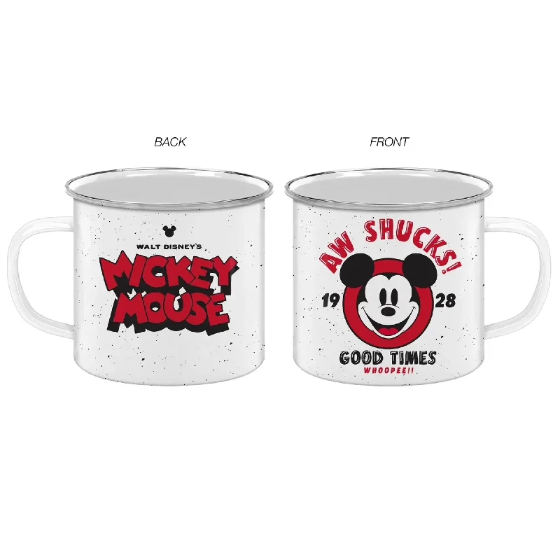 Disney Mickey Face Shucks 21oz Enamel Camper Mug