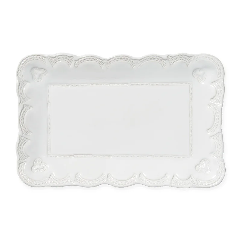 Incanto Stone Lace Rectangular Platter, Small