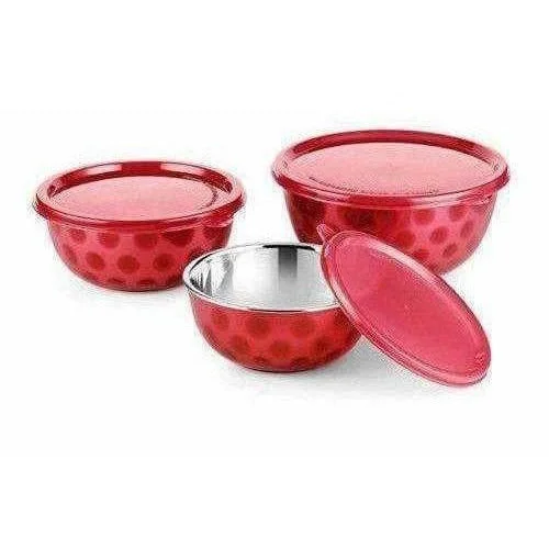 Stainless Steel Microwave Bowl - Set of 3 Pieces