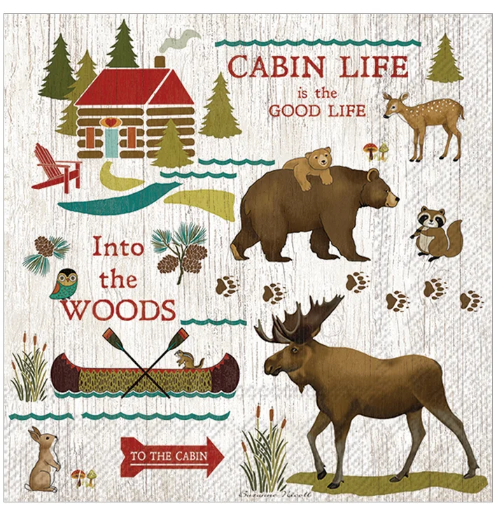 Cabin Life (Beverage Napkin)