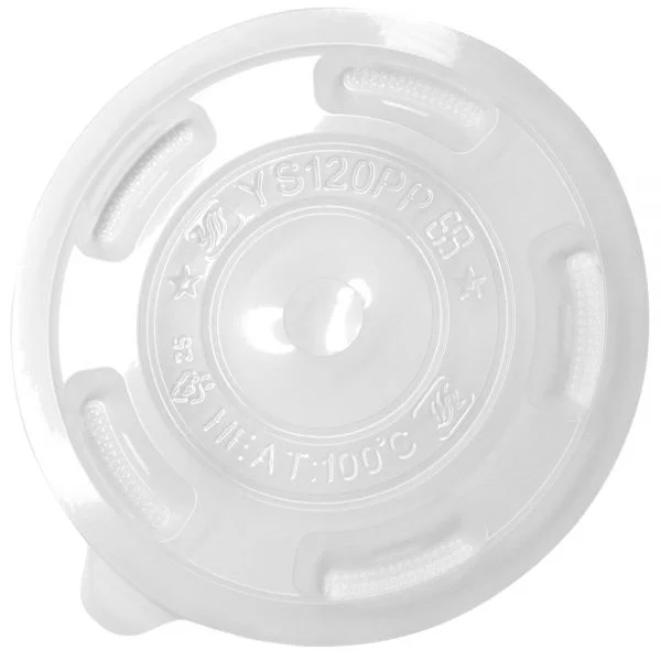 Karat 120mm PP Plastic Flat Lids - 1,000 pcs