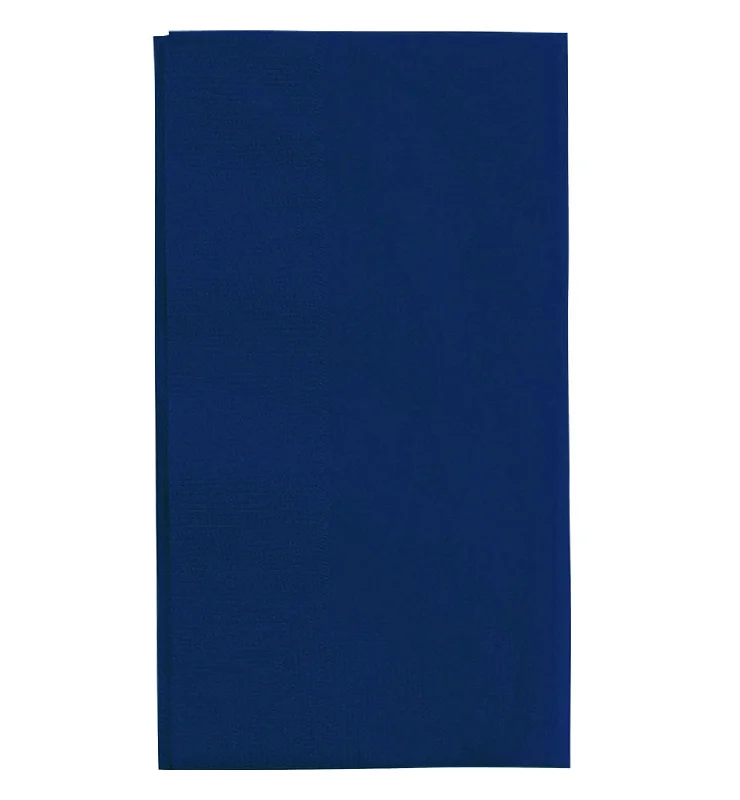 BarConic® 15” x 17” 2-PLY Colored Paper Dinner Napkins – DARK BLUE – Pack of 100