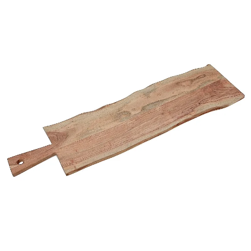 Acacia Wooden Rectangle Live Edge Serving Board 33"