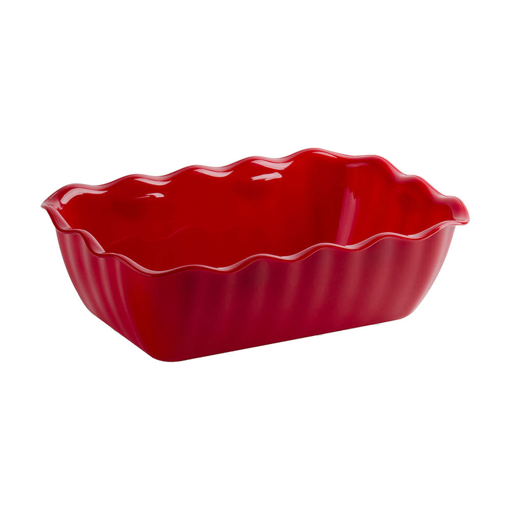 Cambro DC5404 Scalloped-Pattern Deli Crock, Red, 2.2 qt.