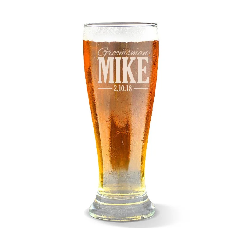 Wedding Premium 285ml Beer Glass