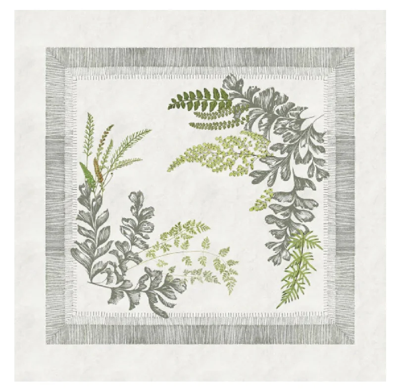 Bouquet De Fougeres Bouleau Napkins, Set of 4 (2024 DISCONTINUED PATTERN)