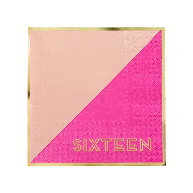 Sweet "Sixteen" Large Napkins