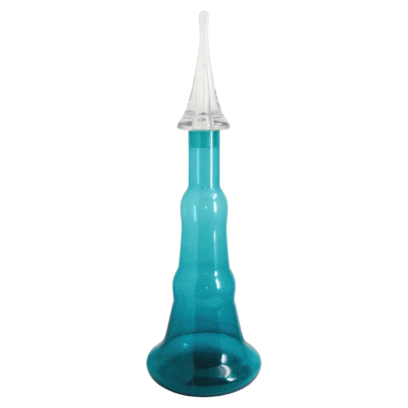 Viking Glass Aqua Tall Decanter