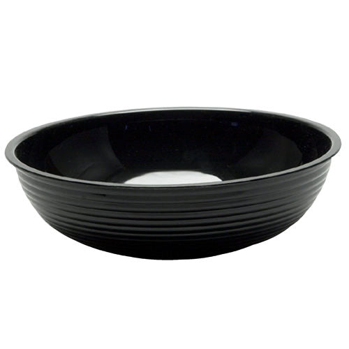 Cambro RSB10CW110 Camwear Round Ribbed Bowl, 10", Black