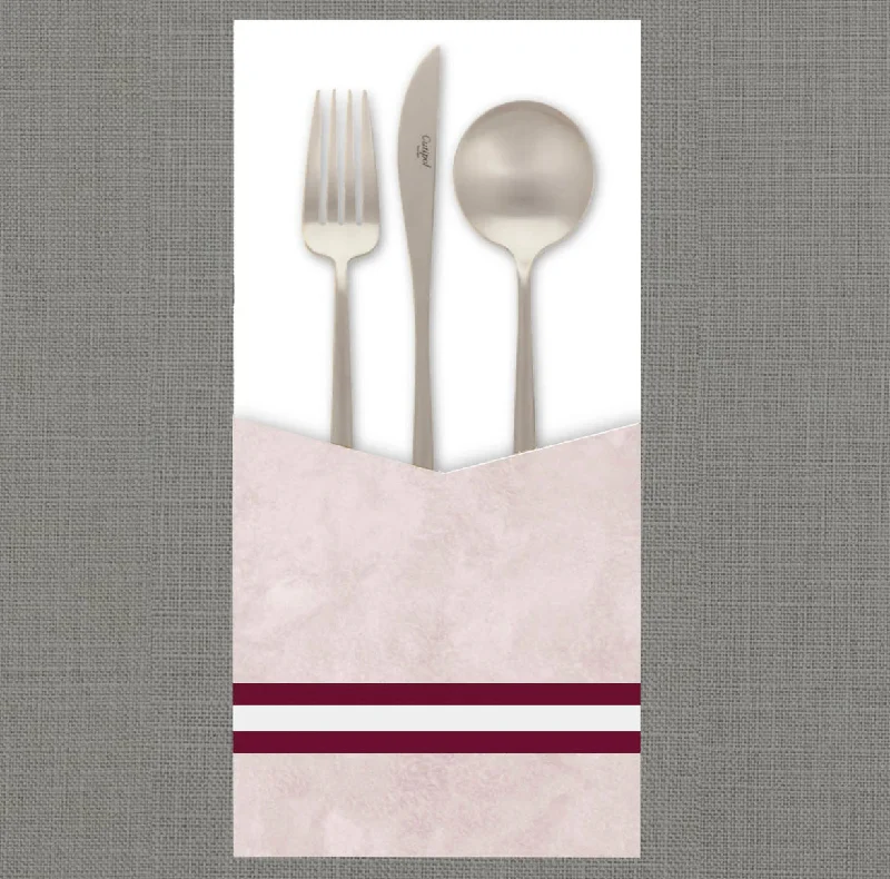 Watercolor Border Pink  - Cutlery Pouch